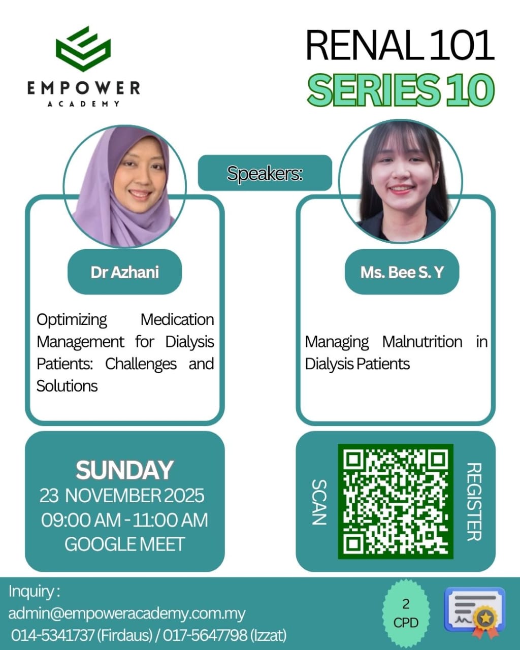 MEDICATION AND DIETARY MANAGEMENT IN DIALYSIS