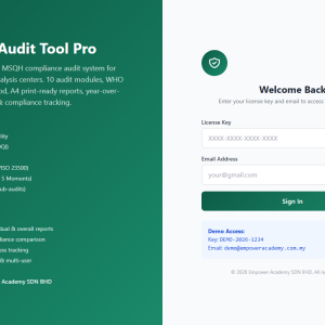 Dialysis Audit Tool Pro - MOH/MSQH Compliance